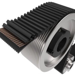 Toothed rib belt